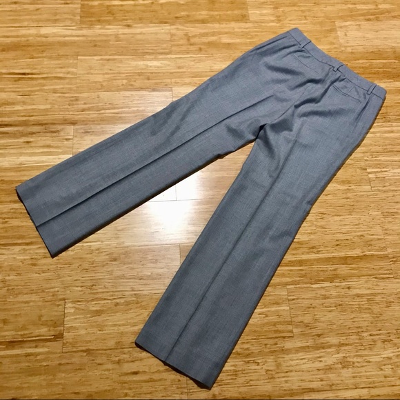 J. Crew Cafe Trouser Gray Wool Flannel Size 8 - Picture 6 of 6